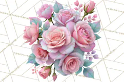 Bookish Blooms Floral Reading & Stationery PNG Clipart Product Image 4