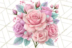 Bookish Blooms Floral Reading & Stationery PNG Clipart Product Image 5
