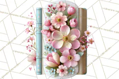 Bookish Blooms Floral Reading & Stationery PNG Clipart Product Image 2