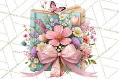 Bookish Blooms Floral Reading &amp; Stationery PNG Clipart Product Image 3