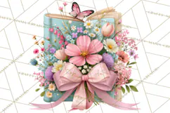 Bookish Blooms Floral Reading & Stationery PNG Clipart Product Image 3