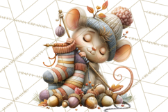 Crafty Fall Animals Clipart | Autumn Crafting Critters Product Image 5