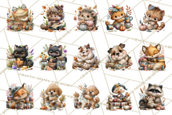 Crafty Fall Animals Clipart | Autumn Crafting Critters Product Image 3