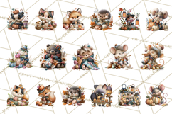 Crafty Fall Animals Clipart | Autumn Crafting Critters Product Image 8