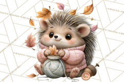 Crafty Fall Animals Clipart | Autumn Crafting Critters Product Image 2
