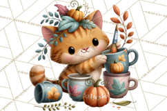 Crafty Fall Animals Clipart | Autumn Crafting Critters Product Image 3