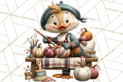 Crafty Fall Animals Clipart | Autumn Crafting Critters Product Image 5