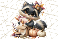 Crafty Fall Animals Clipart | Autumn Crafting Critters Product Image 3