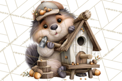 Crafty Fall Animals Clipart | Autumn Crafting Critters Product Image 2