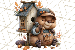 Crafty Fall Animals Clipart | Autumn Crafting Critters Product Image 3