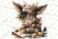 Crafty Fall Animals Clipart | Autumn Crafting Critters Product Image 5