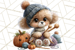 Crafty Fall Animals Clipart | Autumn Crafting Critters Product Image 5