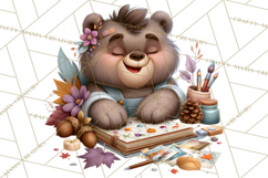 Crafty Fall Animals Clipart | Autumn Crafting Critters Product Image 3
