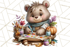Crafty Fall Animals Clipart | Autumn Crafting Critters Product Image 4