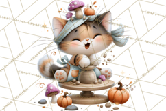 Crafty Fall Animals Clipart | Autumn Crafting Critters Product Image 5