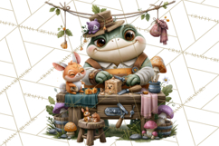 Crafty Fall Animals Clipart | Autumn Crafting Critters Product Image 5