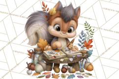 Crafty Fall Animals Clipart | Autumn Crafting Critters Product Image 4