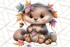 Crafty Fall Animals Clipart | Autumn Crafting Critters Product Image 2