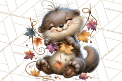 Crafty Fall Animals Clipart | Autumn Crafting Critters Product Image 3