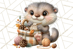 Crafty Fall Animals Clipart | Autumn Crafting Critters Product Image 4