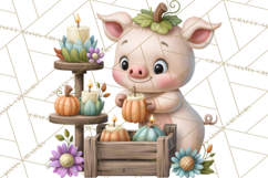 Crafty Fall Animals Clipart | Autumn Crafting Critters Product Image 2