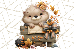 Crafty Fall Animals Clipart | Autumn Crafting Critters Product Image 4