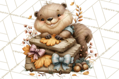 Crafty Fall Animals Clipart | Autumn Crafting Critters Product Image 5