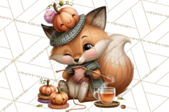 Crafty Fall Animals Clipart | Autumn Crafting Critters Product Image 4