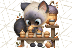 Crafty Fall Animals Clipart | Autumn Crafting Critters Product Image 4