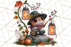 Crafty Fall Animals Clipart | Autumn Crafting Critters Product Image 5