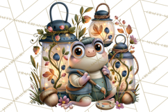 Crafty Fall Animals Clipart | Autumn Crafting Critters Product Image 2