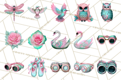 Girly Steampunk Clipart Pink Victorian Clockwork PNG Product Image 5