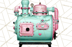 Girly Steampunk Clipart Pink Victorian Clockwork PNG Product Image 2