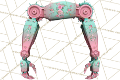 Girly Steampunk Clipart Pink Victorian Clockwork PNG Product Image 2