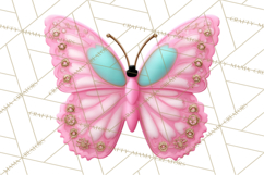 Girly Steampunk Clipart Pink Victorian Clockwork PNG Product Image 3