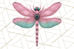 Girly Steampunk Clipart Pink Victorian Clockwork PNG Product Image 2