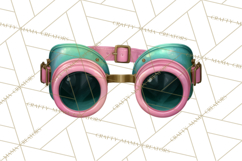 Girly Steampunk Clipart Pink Victorian Clockwork PNG Product Image 3