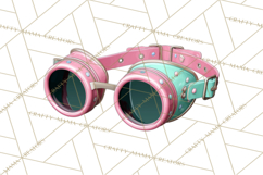 Girly Steampunk Clipart Pink Victorian Clockwork PNG Product Image 4