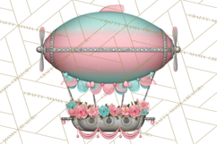Girly Steampunk Clipart Pink Victorian Clockwork PNG Product Image 4