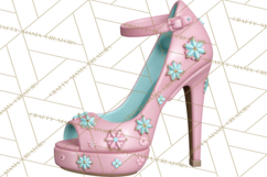 Girly Steampunk Clipart Pink Victorian Clockwork PNG Product Image 3