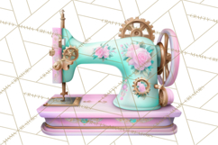 Girly Steampunk Clipart Pink Victorian Clockwork PNG Product Image 5