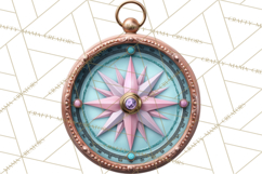 Girly Steampunk Clipart Pink Victorian Clockwork PNG Product Image 3