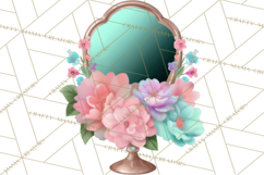 Girly Steampunk Clipart Pink Victorian Clockwork PNG Product Image 2