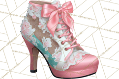 Girly Steampunk Clipart Pink Victorian Clockwork PNG Product Image 5