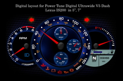 Digital Layout for Power Tune Digital Ultrawide V5 Dash Product Image 1