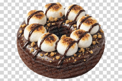 Smores Dessert | Watercolor PNG Chocolate Marshmallow Bakery Product Image 11