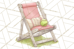 Whimsical Softball Mom Clipart PNG Game Day Mom Graphics Product Image 3