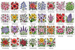 Flower Doodle | floral spring bloom botanical garden wild Product Image 11