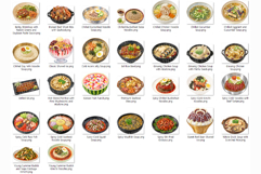 Korean Summer Health Food | Watercolor Cuisine Clipart PNG Product Image 11