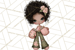 Breast Cancer Warrior Girls Clipart, Strength Beauty Product Image 5